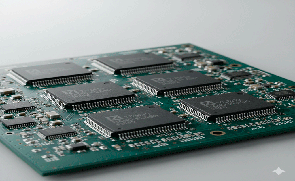 Chips de memoria NAND utilizados en almacenamiento moderno