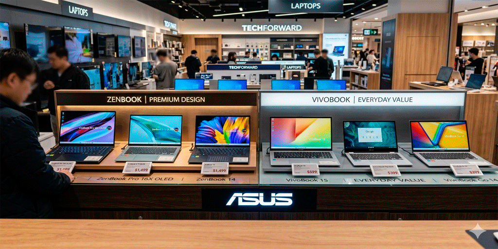 laptops de una misma marca con diferentes niveles de calidad